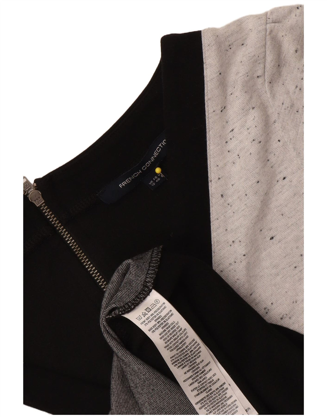 Abito tubino da donna French Connection UK 12 Viscosa color block grigio medio