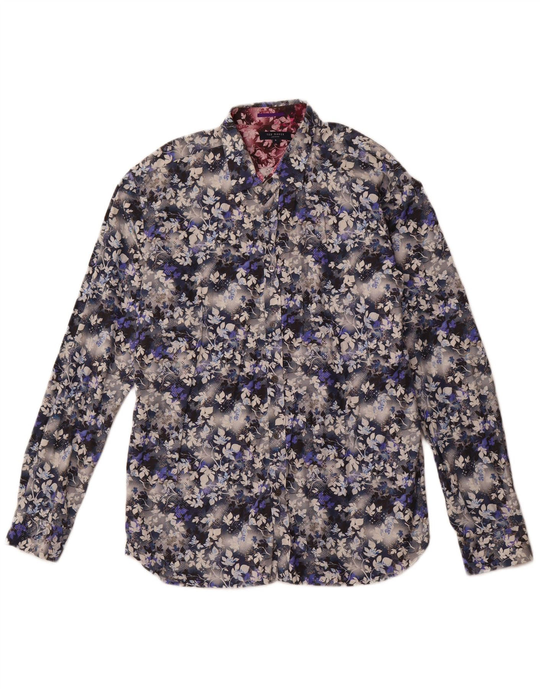 Camicia da uomo TED BAKER taglia 5 XL in cotone floreale multicolore