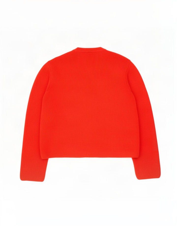 Maglione cardigan vestibilità ampia da donna Marks & Spencer UK 14 Acrilico rosso medio