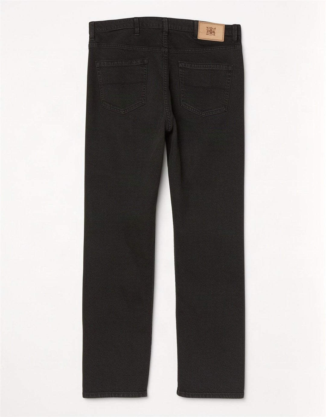Jeans dritti vestibilità regolare da uomo Marks & Spencer W38 L31 cotone nero