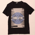 T-shirt grafica da uomo Jack & Jones Top piccola in cotone nero