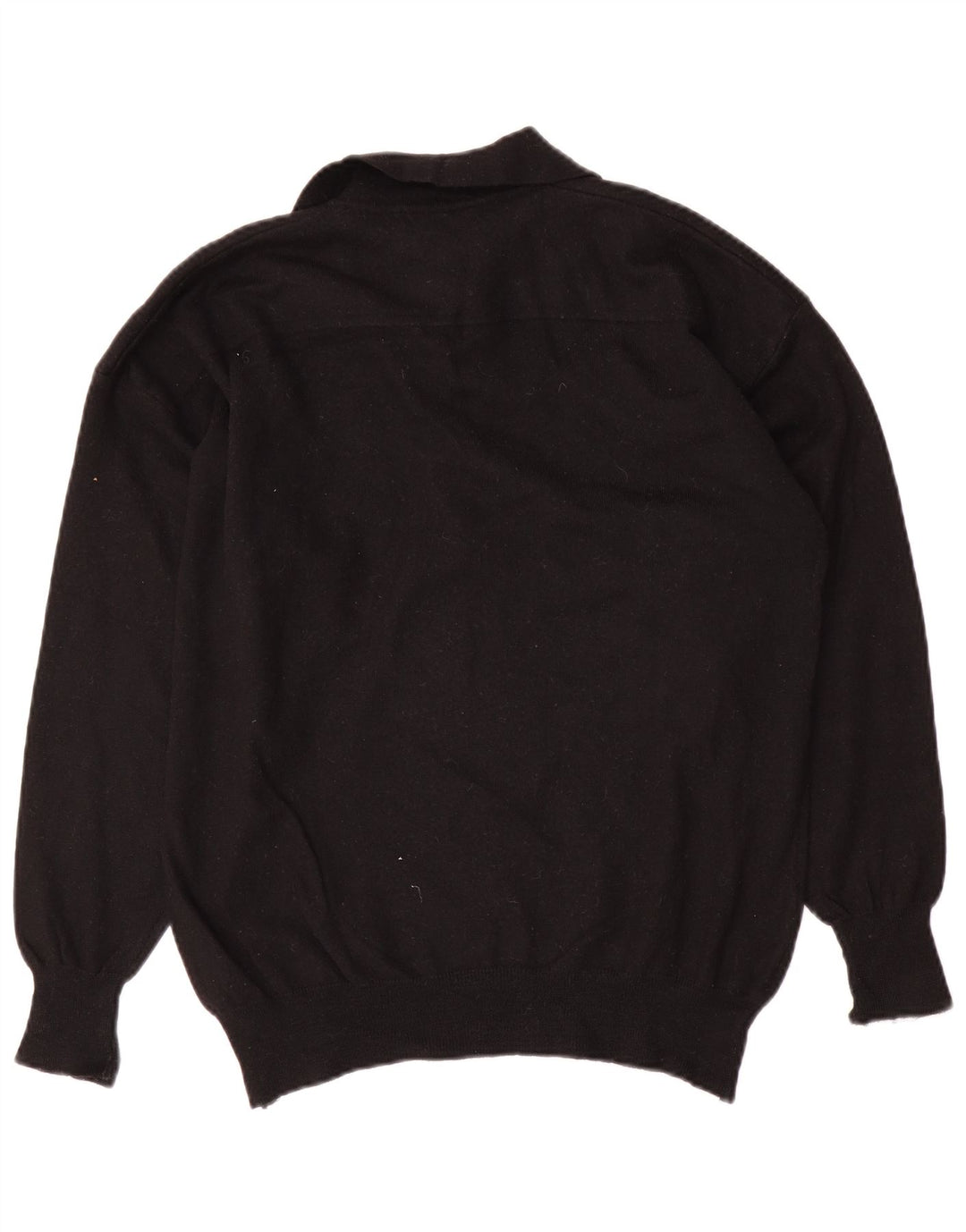 BYBLOS Maglione da donna con collo a polo UK 40 Lana nera media