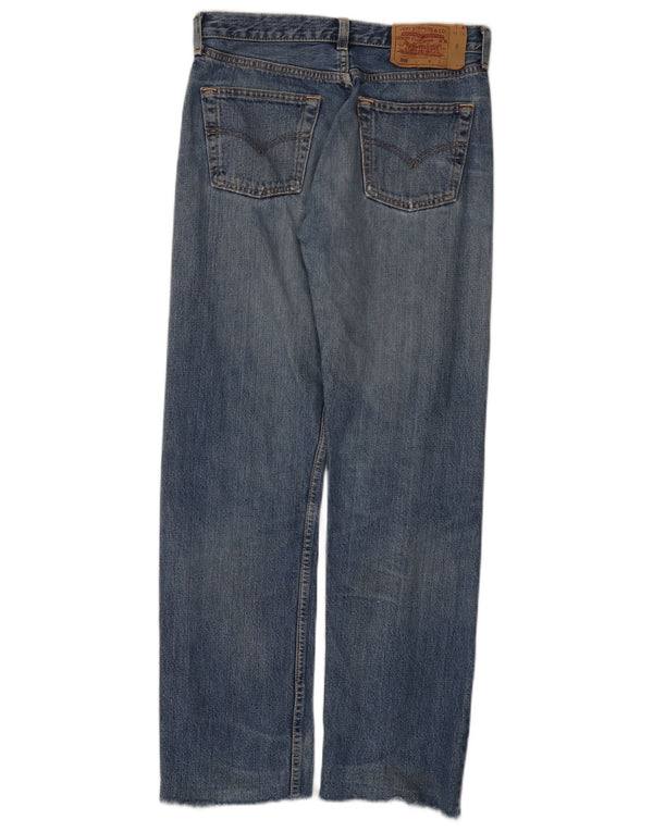 Jeans dritti Levi's 501 da donna W30 L30 in cotone blu