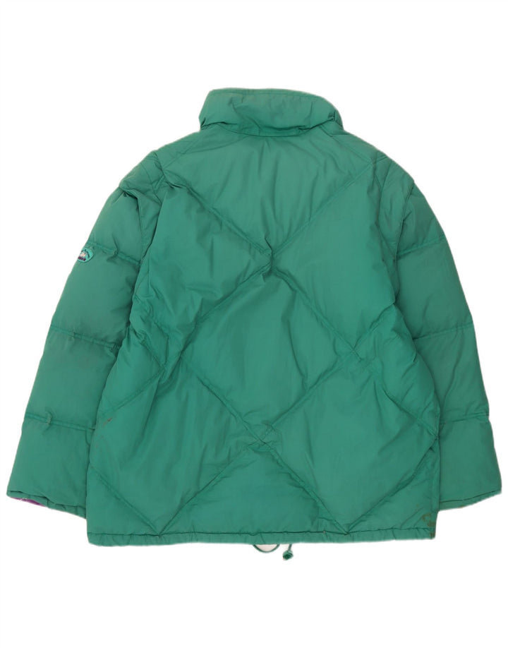 Giacca imbottita reversibile Diadora da uomo vestibilità ampia UK 40 Large verde poliestere