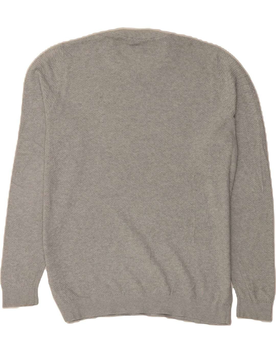 JACK & JONES Mens Crew Neck Jumper Sweater XL Grey Cotton Vintage Jack & Jones and Second-Hand Jack & Jones from Messina Hembry 