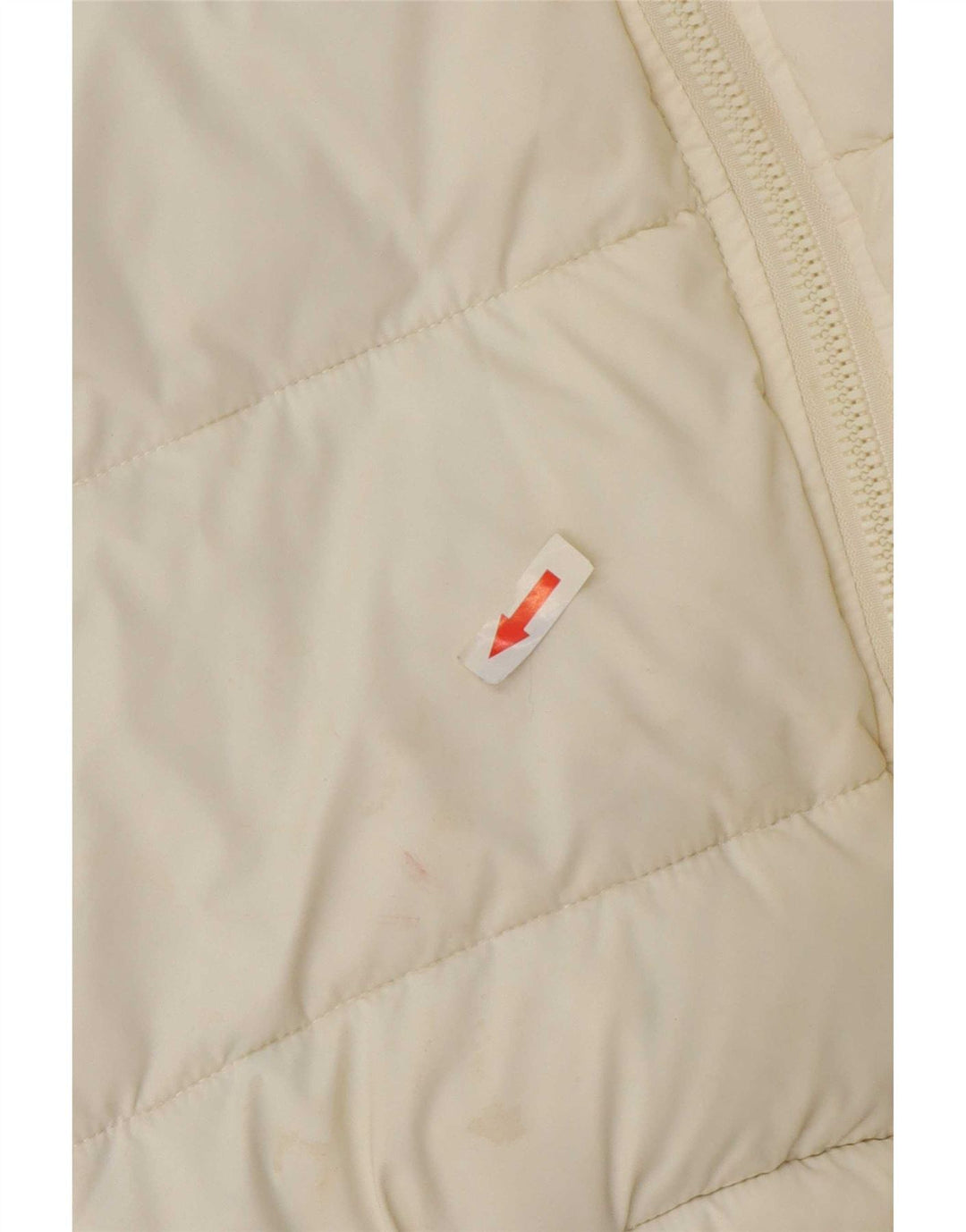 Giacca imbottita oversize con cappuccio da donna Ellesse UK 8 Small Bianco sporco