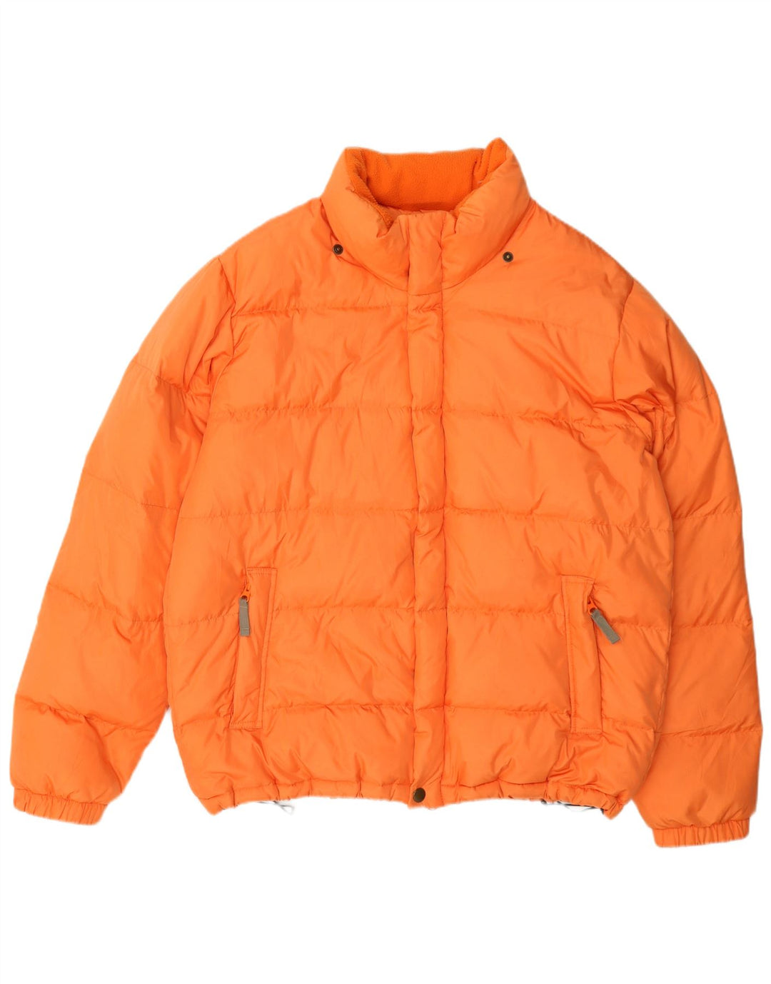 Giacca imbottita da uomo Benetton UK 40 Large arancione in poliammide