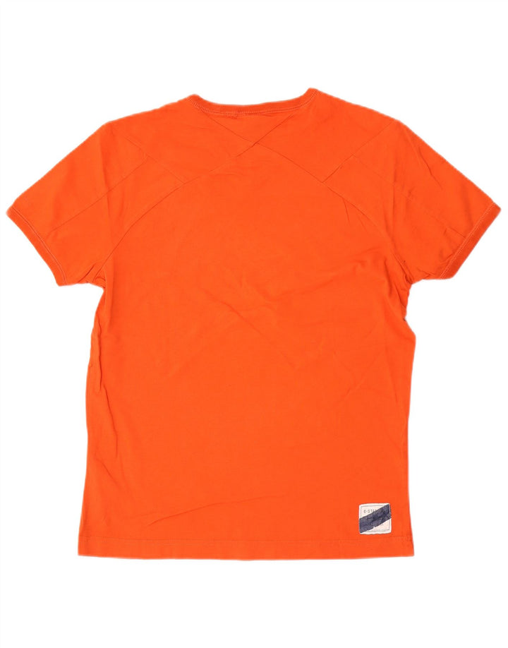 T-shirt grafica da uomo G-Star Top in cotone arancione medio