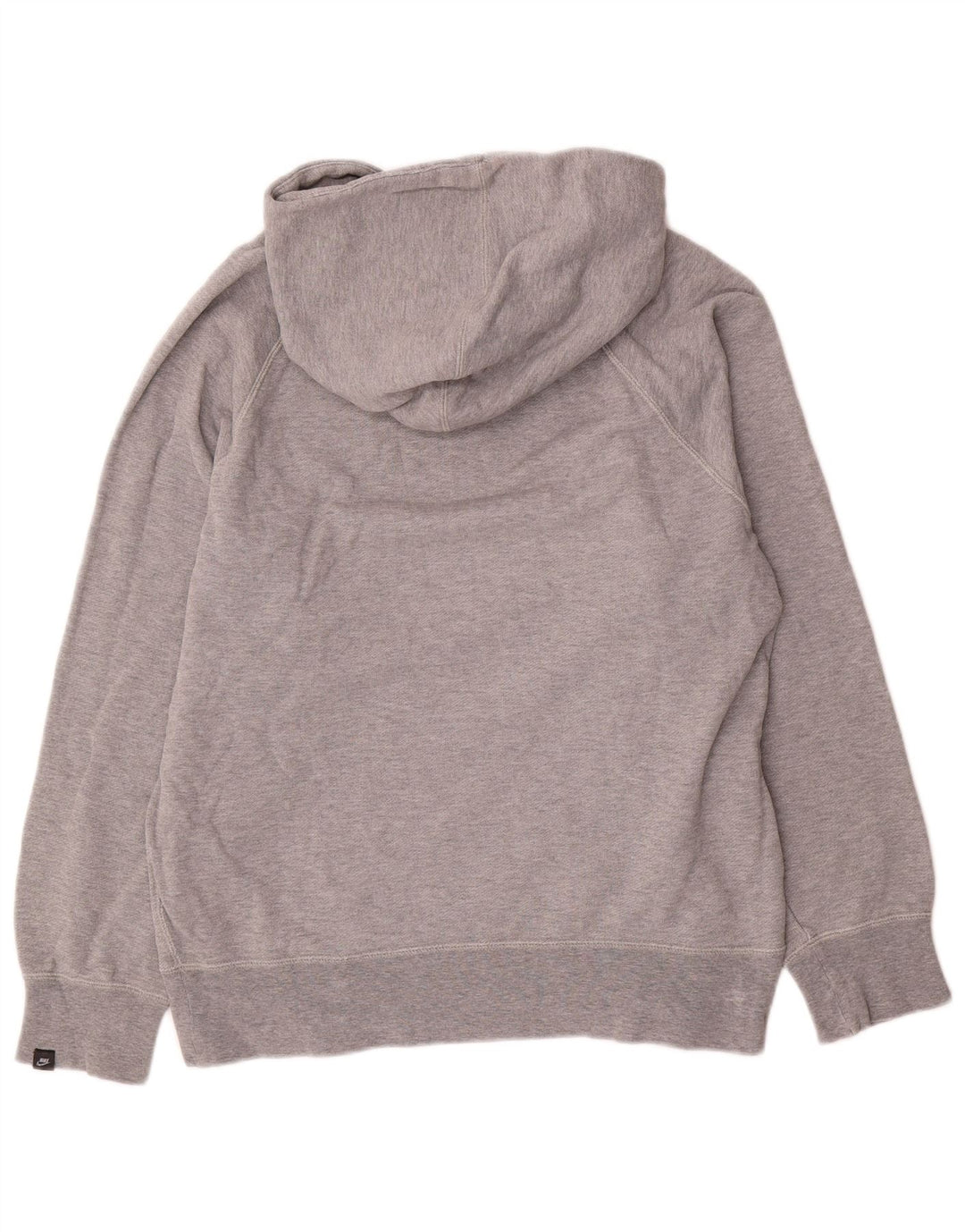 Felpa con cappuccio grafica Nike da uomo piccola in cotone grigio