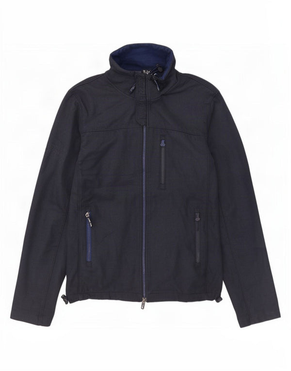 Giacca a vento da uomo Windtrekker Superdry UK 42 XL poliestere blu navy