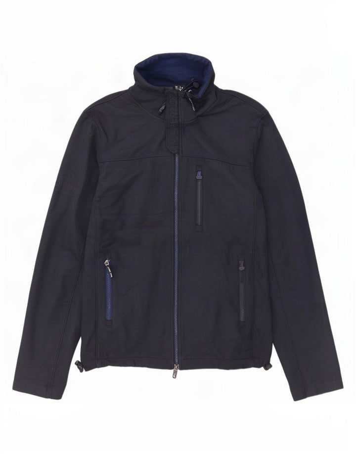 Giacca a vento da uomo Windtrekker Superdry UK 42 XL poliestere blu navy