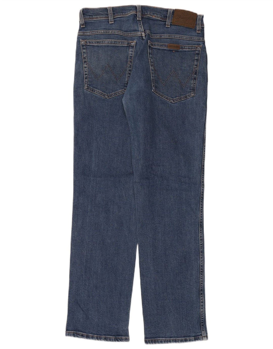 Jeans dritti da uomo vestibilità regolare WRANGLER W32 L32 cotone blu