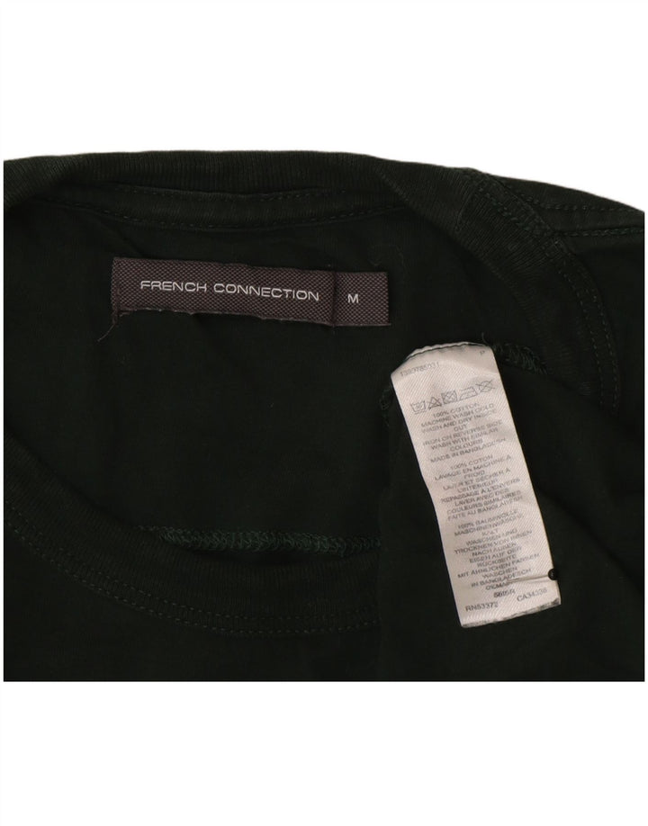 T-shirt regolare da uomo French Connection Top in cotone verde medio