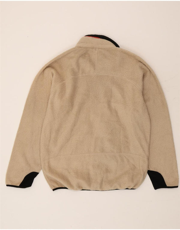 Giacca in pile da uomo Fila UK 40 Large Beige Colourblock Poliestere