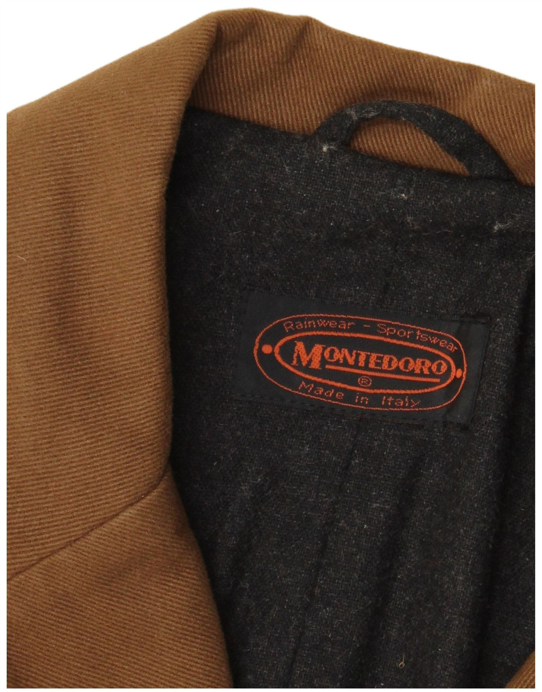 Cappotto doppiopetto da uomo Montedoro UK 42 XL Marrone