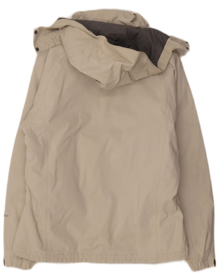 Giacca a vento con cappuccio da donna The North Face UK 16 grande bianco sporco