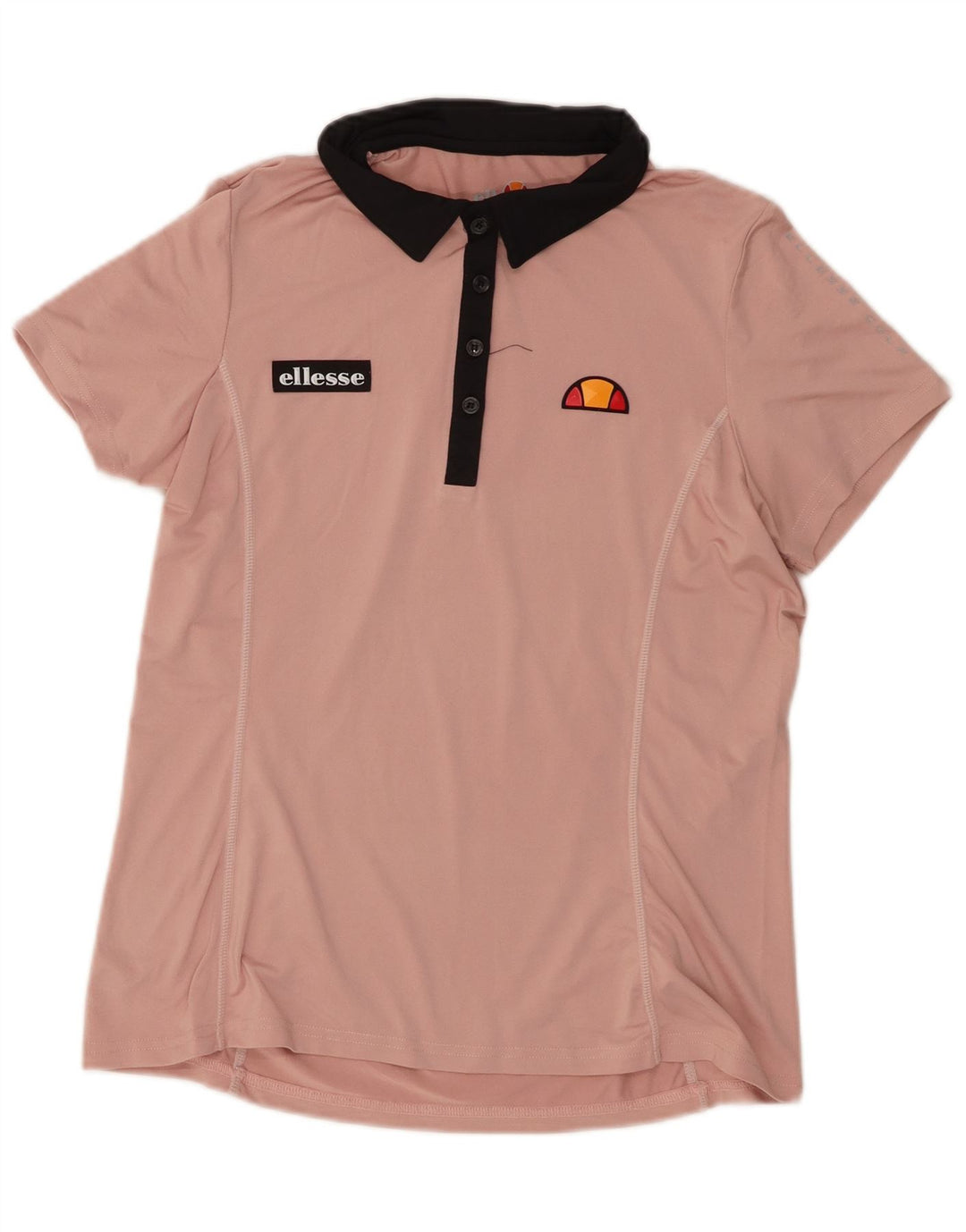 Polo da donna Ellesse UK 12 Poliestere color block rosa medio