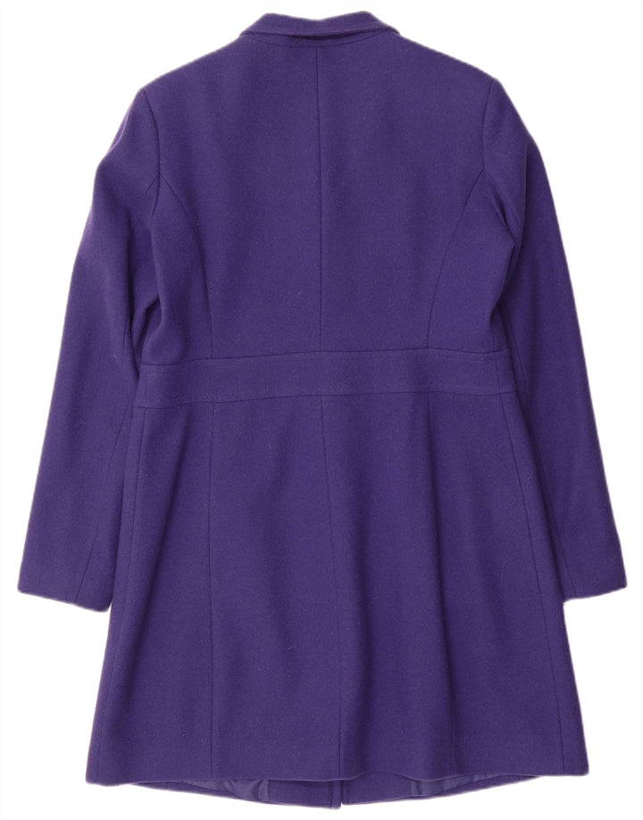 Cappotto da donna Benetton UK 14 Large Viola Lana