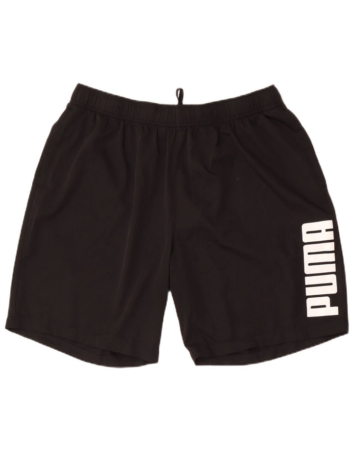 Pantaloncini sportivi grafici da uomo Puma 2XL poliestere nero