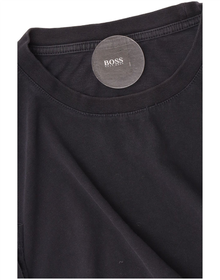 T-shirt da uomo Hugo Boss Top grande blu navy