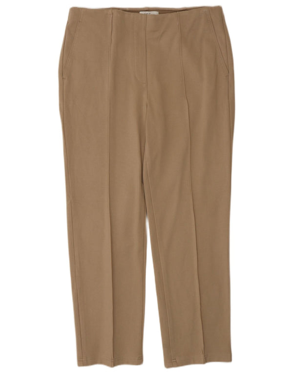 Pantaloni chino dritti da donna Marks & Spencer UK 14 Large W32 L27 Beige