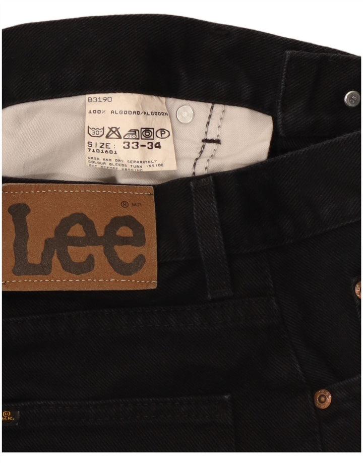 Jeans dritti da uomo Lee W33 L30 cotone nero