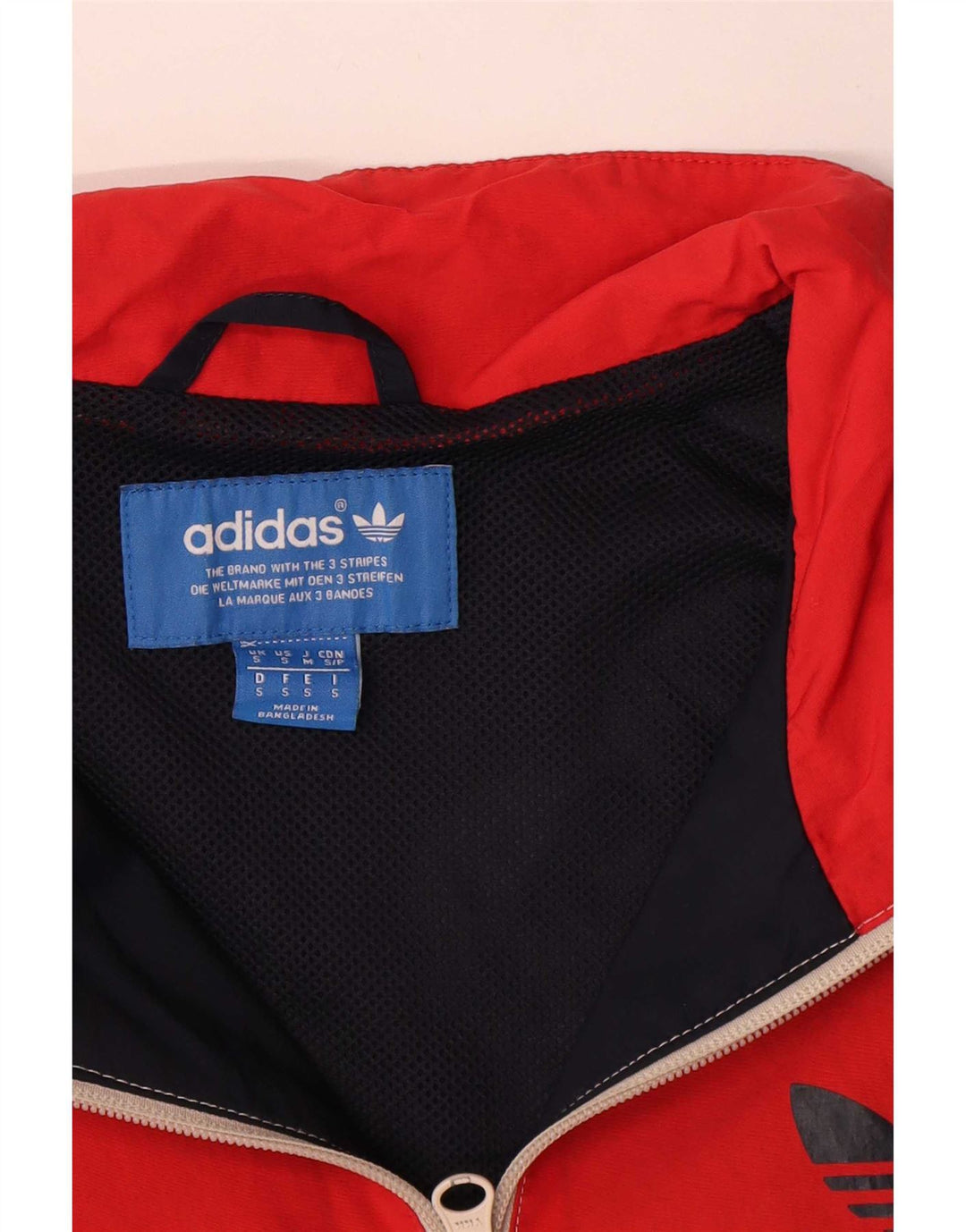 Giacca da ginnastica grafica da uomo Adidas Small Colourblock blu navy