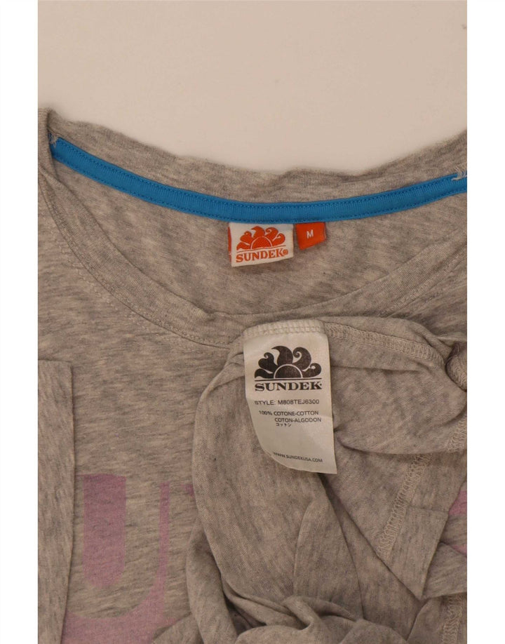 Maglietta grafica da donna Sundek Top UK 14 Grigio medio chiazzato