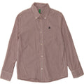BENETTON Boys Shirt 9-10 Years Pink Check Vintage Benetton and Second-Hand Benetton from Messina Hembry 