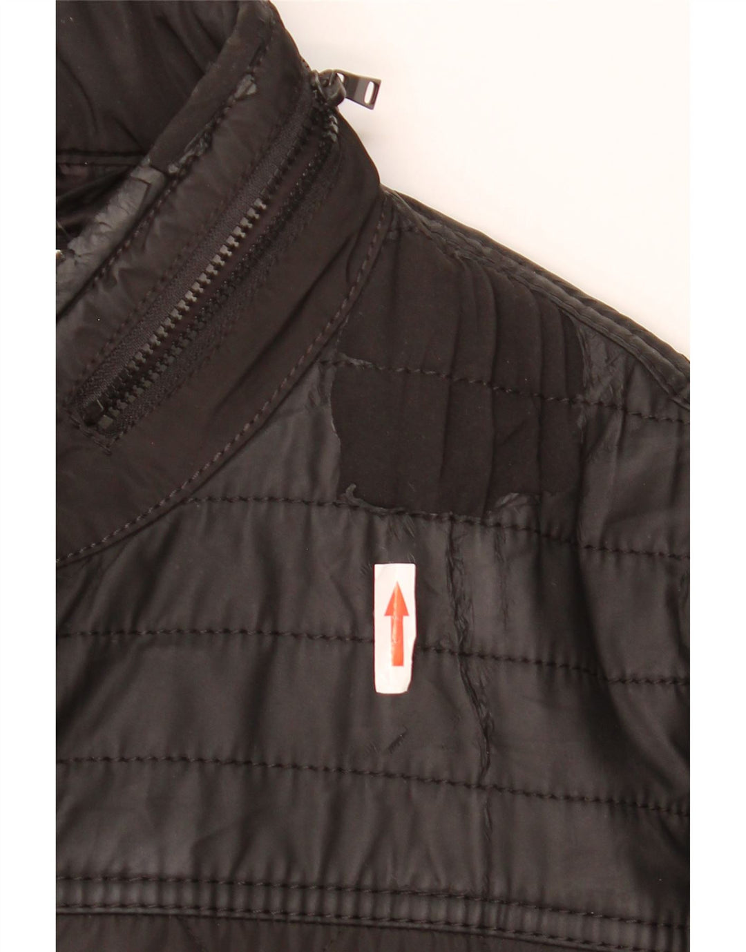 Giacca trapuntata con cappuccio da uomo ZARA UK 38 media nera