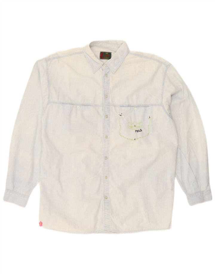 Camicia CLARK da uomo grande blu