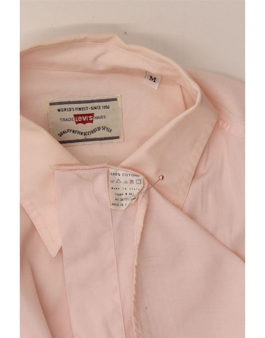 LEVI'S Camicia Uomo Rosa Medio Cotone Classica