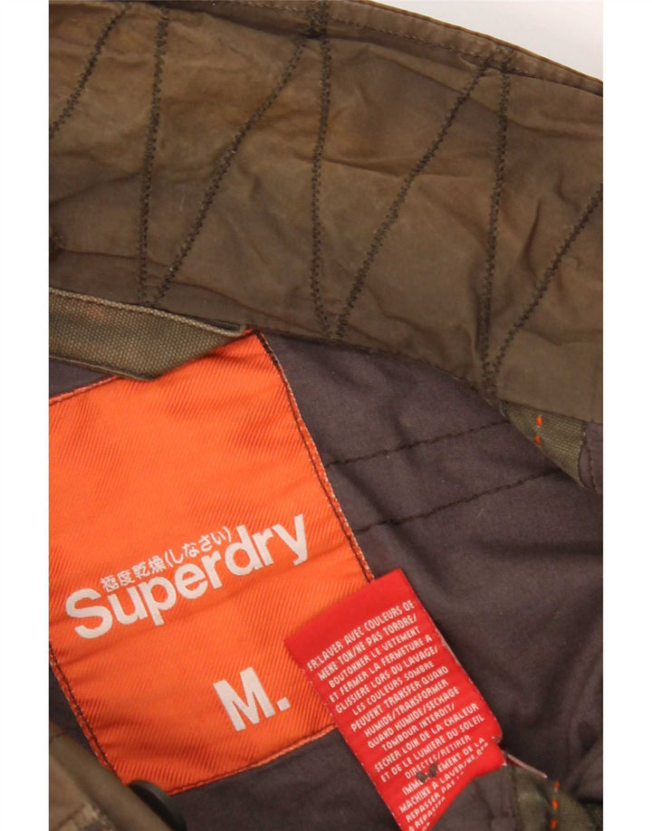 Giacca militare da uomo Superdry UK 38 cotone kaki medio
