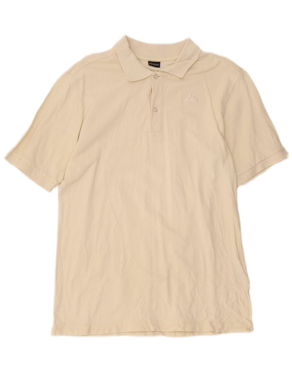 Polo Kappa Uomo Cotone Beige Medio