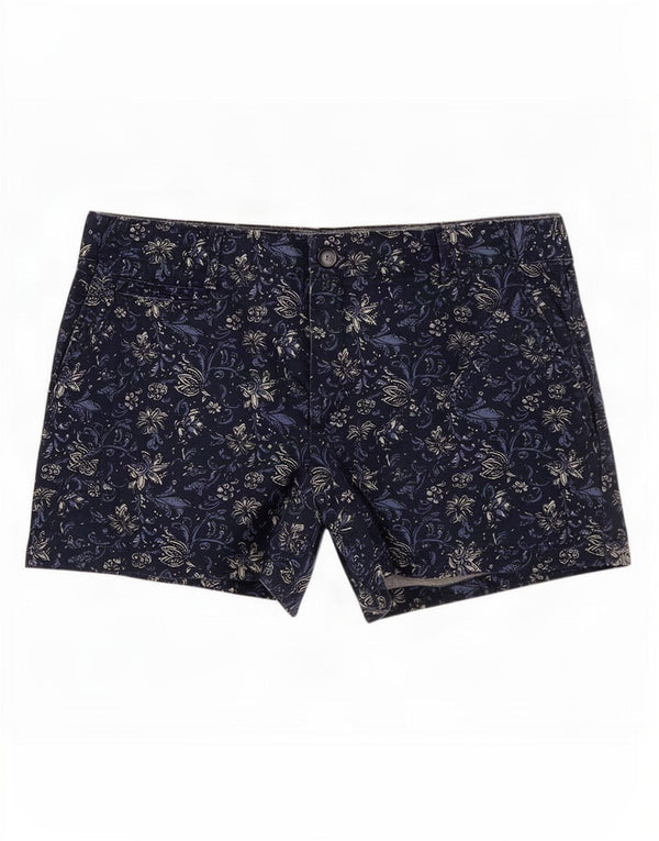 Pantaloncini chino da donna Gap US 12 Large W36 cotone blu navy