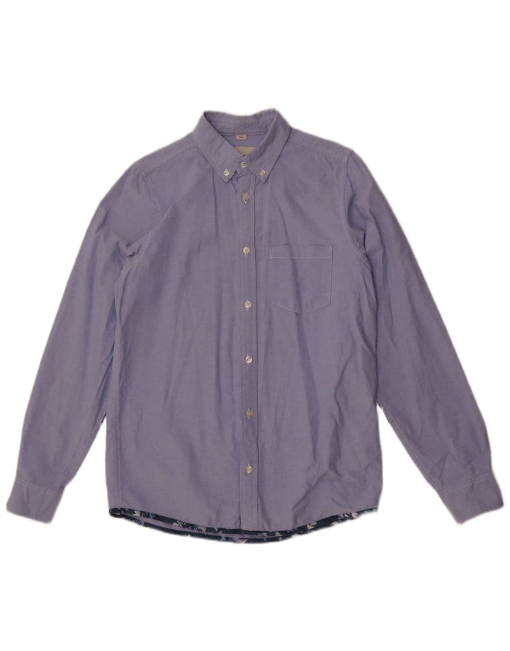 Camicia slim da uomo Carhartt piccola in cotone color block blu