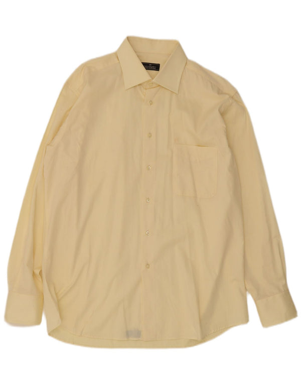 Camicia da uomo Carlo Pignatelli taglia 43 17 XL cotone giallo