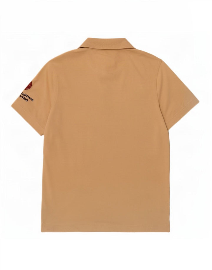 Polo grafica da uomo La Martina grande in cotone beige
