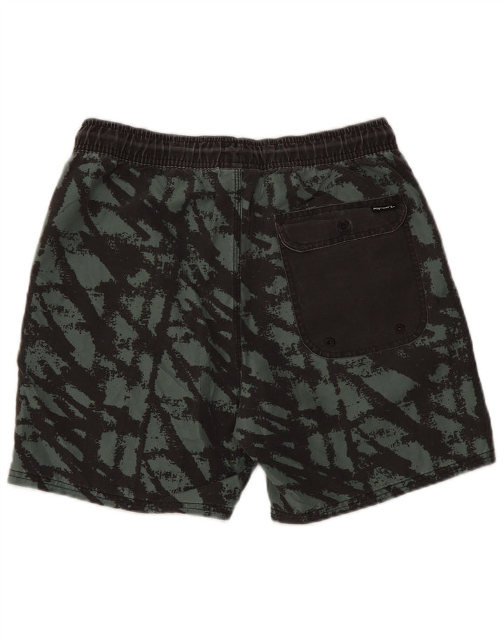 RIP CURL Pantaloncini da bagno da uomo con motivo astratto piccoli in poliestere verde