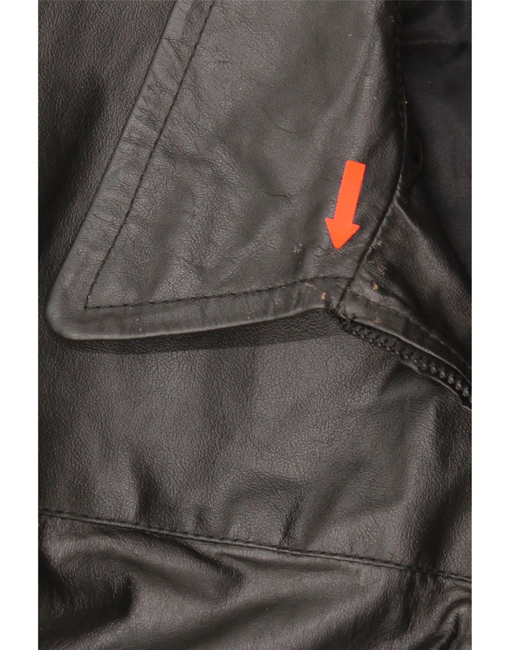 Giacca in Pelle Uomo Piccini IT 58 2XL Pelle Nera