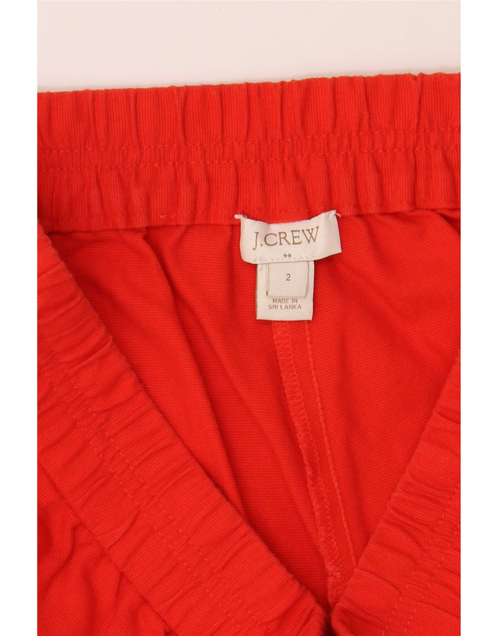 J. CREW Womens Chino Shorts US 2 XS W28 Red Vintage J. Crew and Second-Hand J. Crew from Messina Hembry 