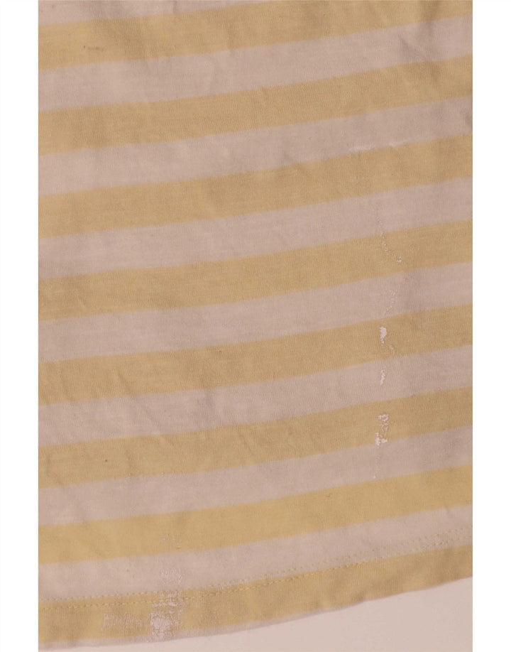 T-shirt da uomo Jack & Jones Top in cotone a righe gialle medie