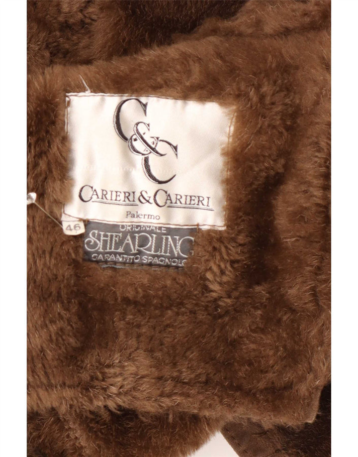 Cappotto Uomo In Shearling Carieri&Carieri IT 46 Piccolo Marrone