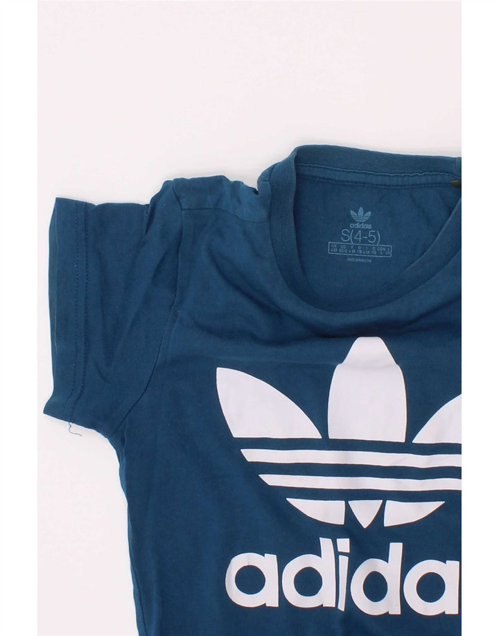 Maglietta grafica da ragazzo Adidas Top 4-5 anni piccola blu