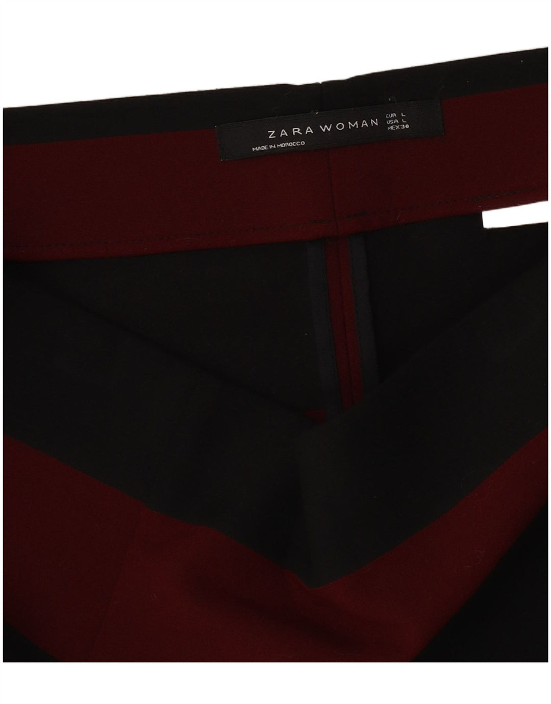 Minigonna Zara da donna grande W30 a righe nere