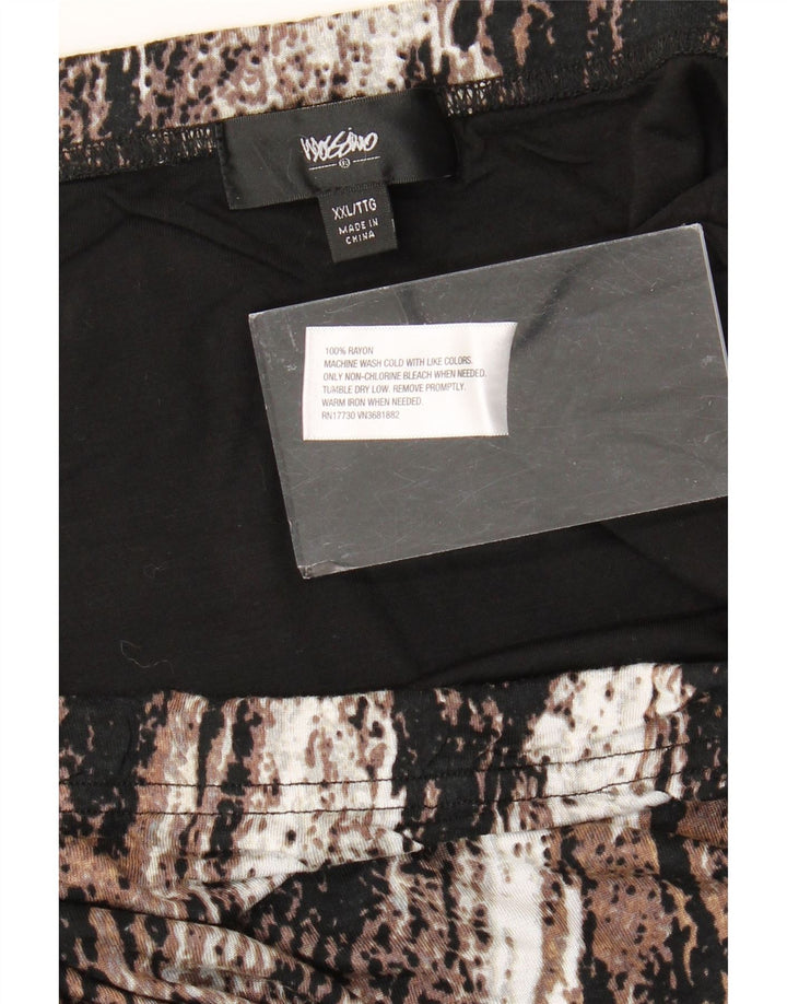 Gonna dritta da donna MOSSIMO 2XL W40 Rayon color block marrone