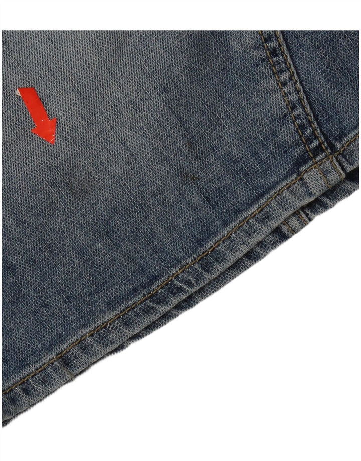 Gonna in denim da donna Gas piccola W28 in cotone blu