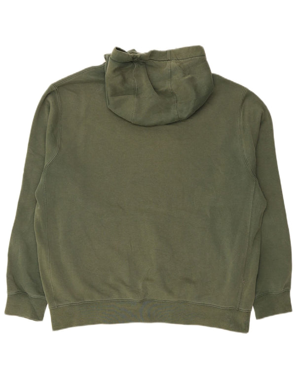 Felpa con cappuccio da uomo Nike Large in cotone verde
