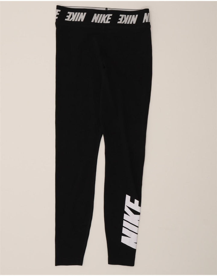 Leggings grafici da donna Nike UK 10 piccoli cotone nero