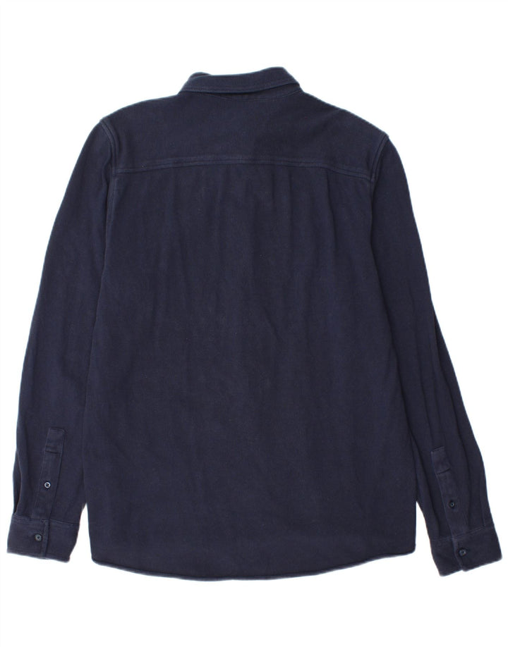 Camicia da uomo dalla vestibilità rilassata Jack Wills in cotone blu navy medio
